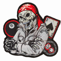 Embroidered Patch Iron On Dead Gambler