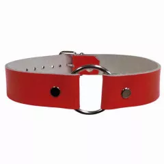 O Ring Choker Red