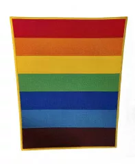 Backpatch | Embroidered Patch | Iron or sew on Patch with Rainbow Colors