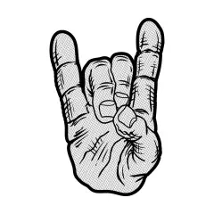 Devil Horns Woven Patch