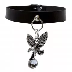 Leather Collar Choker Flying Eagle