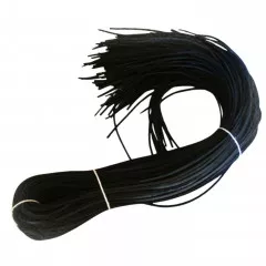 Leather Straps - Black - 3.5 mm Square