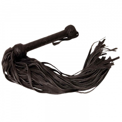 Black Flogger with 72 leather tails