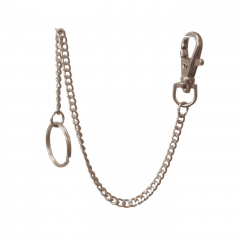 Key ring with carabiner and chain 27.5 cm