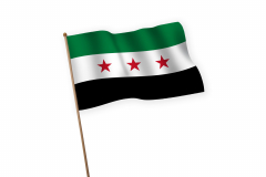 Syria Waving Hand Flag