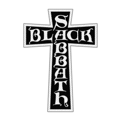 Black Sabbath Cross Logo Cut Out Patch