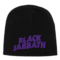 Black Sabbath Lila Logo Beanie Mütze