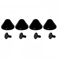 Black Screw Back Conical Cone Studs 6 mm
