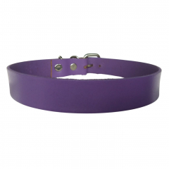 Leather Collar Choker In Magenta (copy)