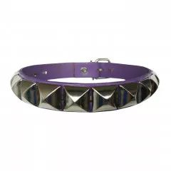 Purple Pyramid Studded Choker