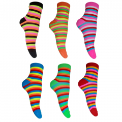 Rainbow Style Striped Socks