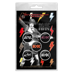 AC/DC | Bolt Array Button Badge Set