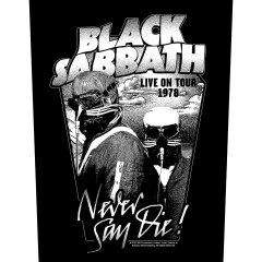 Black Sabbath | Never Say Die Rückenaufnäher Patch