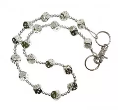 Wallet Chain With Silver Dices