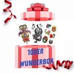 Wonderbox - Surprise Bag - 100 Piece mixed Fake Tattoos