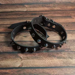 Leather Ankleband - Conical Studs