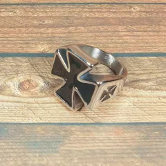 Stainless Steel Fingerring | Iron Cross