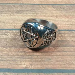 Stainless Steel Fingerring | Pentagram