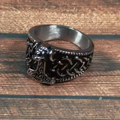 Stainless Steel Fingerring | War Hammer | Mythological Symbol