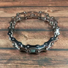 Biker Chain Wristband | Stainless Steel