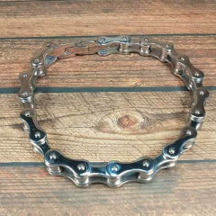 Small Biker Chain Wristband | Stainless Steel