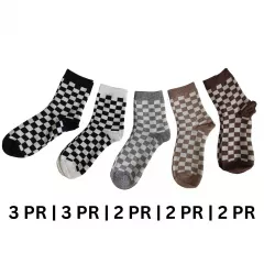 Chesspattern Socks Set | 12 Pair