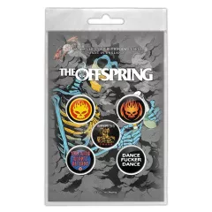 THE OFFSPRING - Skeleton Molotov Button Badge Set