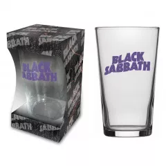 Black Sabbath Purple Logo Glass