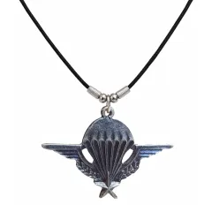 Fallschirmjäger Abzeichen Halskette Zinn