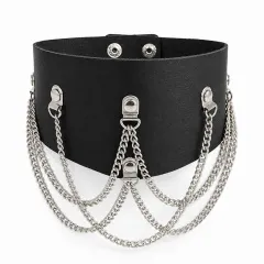 Halsband mit Panzerkette