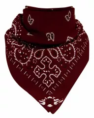 Bandana Halstuch Paisley Bordeaux