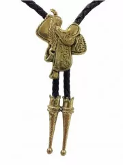 Bolokrawatte Goldener Sattel