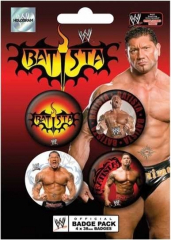 Button Badge Pack - WWE - Batista