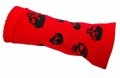 Arm sleeves red with Skulls
