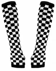 Arm sleeves Black White Squared