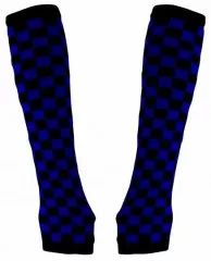 Arm sleeves Black Blue Squared