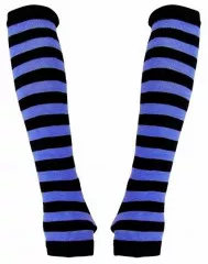Arm sleeves Black Blue Striped