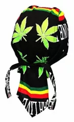 Bandana Cap Rasta Cannabis