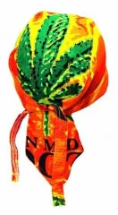 Bandana Cap Batik Cannabis Leaf