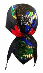 Bandana Kopftuch Adler Schwarz Grün