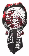 Bandana Cap Black Red
