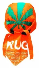 Bandana Cap Orange Cannabis