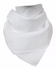 Bandana Halstuch Uni Weiß