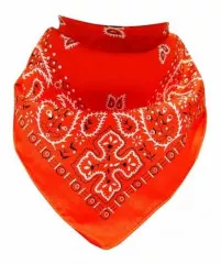 Biker Bandana Halstuch Orange Paisley