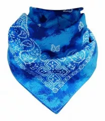 Trendy Bandana Halstuch Paisley Blau