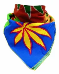 Bandana Scarf Cannabis Leaf Pop Art