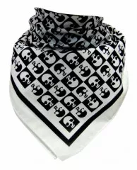 Bandana Scarf Chess Design Skulls