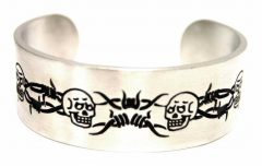 Bracelet Barbed Wire & Skull