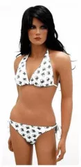 Bikini mit Piratentotenköpfen
