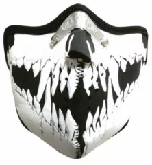 Vampir Zähne Biker Maske